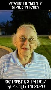Obituary for Elizabeth "Betty" Beryl Ritchey