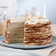 Recette De Gateau De Crepes A L Erable Et Au Cafe Coup De Pouce Food Dessert Recipes Desserts