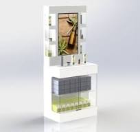 Retail Cosmetic Display Shelving Skin-care Products Showcase Beauty  Products Display Stand