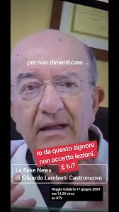 Io da questi signore non accetto lezioni. E tu? #eduardolamberticastronuovo  #giornalista #reggiocalabria #fakenews