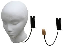 Styrofoam Head Holder Store Display Hook Hat Wig Retail Fixture Wall Mount Metal Styrofoam Head Wig Storage Ideas Wig Wall