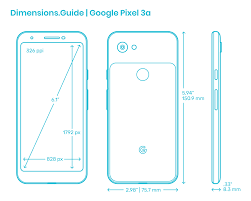 Google Pixel 3a Dimensions & Drawings ...