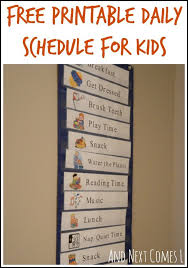 Free Printable Daily Visual Schedule Daily Schedule Preschool Daily Schedule Kids Kids Schedule