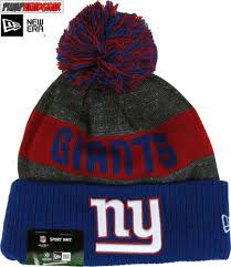 New York Giants New Era Nfl Sideline Sport Knit Bobble Hat Bobble Hats New Era Bobble