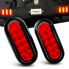 If you follow our trailer wiring diagrams, you will get it right. Nilight Tl 01 6 Oval Red Led Trailer Tail Light Stop Brake Turn Light Nilight Led Light
