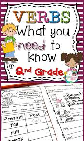 Second Grade Verbs Practice Worksheets And Literacy Center Activities This Common Core Aligned R Verbs Activities Irregular Past Tense Verbs 2nd Grade Reading