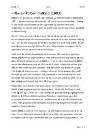 Kolbein falkeid's most popular book is 1 of 5 stars 2 of 5 stars 3 of 5 stars 4 of 5 stars 5 of 5 stars. Norsk Analyse Na Av Kolbein Falkeid Studocu