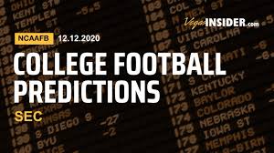 Upcoming games for october 31, 2020. Saturday College Football Predictions Sec Action On December 12 2020 Youtube