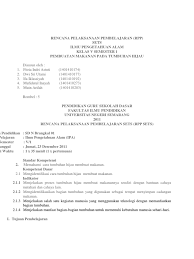 Rpp matematika kelas 5 semester 2 kurikulum 2013 revisi 2017 sangatlah mudah hanya dengan mengklik tautan di bawah. Rpp Ipa Kelas 5 Semester 1 Tumbuhan Hijau