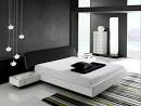 Dco noir et blanc chambre coucher: exemples lgants
