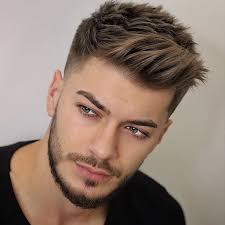Short hairstyles for round faces. 27 Neu Haare Stylen Manner Kurz Mens Haircuts Short Hair Styles Men Hair Color
