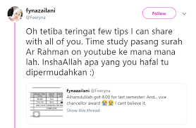 Check spelling or type a new query. Bagaikan Magis Amalan Surah Ar Rahman Bantu Gadis Ini Raih Anugerah Naib Canselor Hijabista