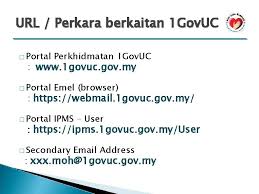 Kalau anda seorang kakitangan kerajaan, anda perlu log masuk untuk menggunakan email 1govuc. Taklimat Penggunaan Perkhidmatan 1 Gov Uc Ms Outlook