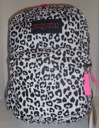 Black And White Jansport Backpack Jansport Superbreak Backpack Girls Bookbag White Leopard Cheetah Black Pink New Jansport Backpack Jansport Superbreak Backpack Girl Backpacks Jansport