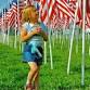 A giant display of American flags, with special events