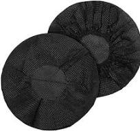 Tvoip 100Pcs Black Non-Woven Sanitary Headphone Ear Cover, Disposable Super  Stretch Covers Washable, for Most On Ear Headphones Earpads (6.5 cm/ 2.6 ...