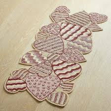 Pier 1 Imports Embellished Hearts Beaded Table Runners Easter Table Runners Valentine Table Runner Table Runners