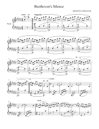 Print And Download In Pdf Or Midi Beethoven S Silence Ernesto Cortazar Free Sheet Music For Piano Sheet Music Piano Sheet Music Piano Sheet Music Classical