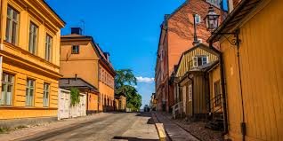 People are actually living here. Fjallgatan Historical District Vantage Point In Sodermalm Guidebooksweden
