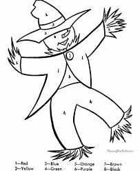Get crafts, coloring pages, lessons, and more! Scarecrow Color By Numbers Halloween Coloring Sheets Halloween Coloring Pages Halloween Coloring