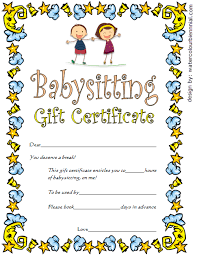 When we look for babysitting gift certificate template references, we find that the design of these certificates for average babysitters looks elegant and attractive. Eynnsghdnews