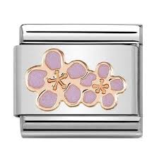 Even so, they can create beautiful pieces which compliment a wide range of skin tones and the red colour adds to its romantic connotation. Nomination Classic Rose Gold Peach Blossom Charm 430202 03 Thejewelhut Co Uk