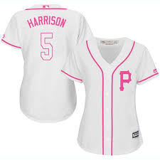 Pirates 5 Josh Harrison White Pink Fashion Women S Stitched Mlb Jersey Jersey Fashion Boston Red Sox Women New York Yankees