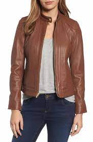 Cole Haan Leather Moto Jacket Regular Petite Leather Jacket Moto Jacket Leather Moto Jacket