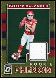 Patrick mahomes' fourth best rookie card is the panini donruss optic holo autograph. Patrick Mahomes Ii 2017 Donruss Optic Rookie Phenom Jerseys 7 Pristine Auction