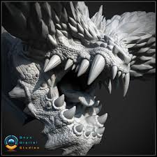 3d Printable Monster Hunter Head Nergigante 3d Print Model Monster Hunter Art Model 3d Printing