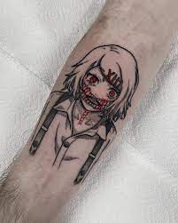 Raine Knight 🌧 on Instagram: “•JUUZOU SUZUYA // TOKYO GHOUL• Why should I  apologise for being a monster? Has an… | Anime tattoos, Tattoo styles,  Minimalist tattoo