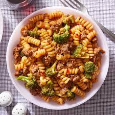 Pasta Beef Ragu With Broccoli Recipe Ground Beef And Broccoli Pasta Recipes Beef Ragu