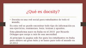 Docsity en | docsity.com is a social network of students around the world to share their university resources. Que Es Docsity Y Como Funciona Docsity