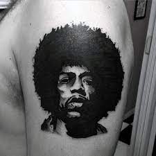 Jimi hendrix quotes jimi hendrix poster fan tattoo get a tattoo portrait tattoo sleeve portrait tattoos rockabilly tattoos tribute tattoos half jimi hendrix poster rock album covers shadow photos skull illustration nba wallpapers fender stratocaster graffiti art graphic design inspiration. 60 Jimi Hendrix Tattoo Designs For Men Musical Ink Ideas