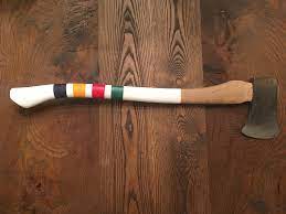 Painted Axe Handle Hudson Bay Scheme Axe Handle Axe Painted Axe Handle