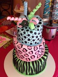 Birthday Party Ideas For 9 Year Old Daughter Animal Print Cake For A 9 Year Old Girl 10th Birthday Cakes For Girls 10 Birthday Cake Glow Birthday Party