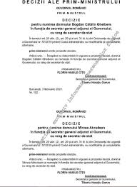 Secretarul general al guvernului toni greblă a declarat, luni, la românia tv, că juridic și constituțional există motive pentru a fi declanșată „senzația mea e că președintele iohannis caută să încalce atâtea prevederi din constituție, caută să împiedice buna funcționare a statului, încât parcă. Mircea Abrudean Si Bogdan CÄƒtÄƒlin Ghelbere NumiÅ£i In FuncÅ£ia De Secretar General Adjunct Al Guvernului Financial Intelligence