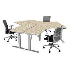 Symmetryoffice Switchback 3 Leg Adjustable Height Table Adjustable Table Seating