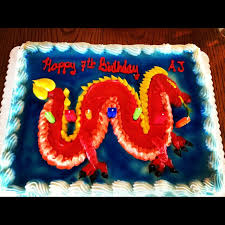 Sheet Cake Safeway Birthday Cake Designs Dragon Cake Safeway Can Be Used For Ninjago Birthday Dragon Birthday Ninjago Birthday Dragon Cakes