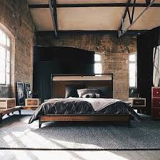 45 Modern Rustic Master Bedroom Decor And Design Idea Industrial Bedroom Design Loft Inspiration Masculine Bedroom Design
