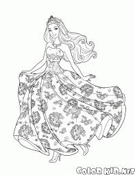 Dress easy barbie colouring pages. Coloring Page Barbie In A Short Dress