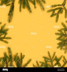 Square christmas tree wreath border hi-res stock photography and images