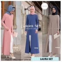 Hijab modern setelan baju wanita 3in1 atasan tunik dan celana kulot dan masker terbaru one set busana muslim cewek casual syari cantik grosir murah. Daftar Harga Setelan Modis Kulot Bulan Juli 2021