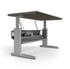 Ki Genesis Electric Height Adjustable Desk With Powered Wireway Adjustable Height Desk Adjustable Height Table Adjustable Table