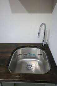 countertop sink insert sawdust girl