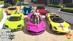 Gta 5 Stealing Luxury Cars With Tracey Expensive Real Cars Youtube