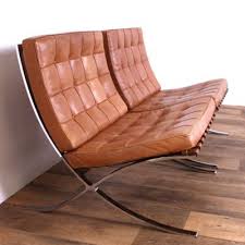 Pair Of Barcelona Lounge Chairs By Ludwig Mies Van Der Rohe For Knoll 1990s 18691