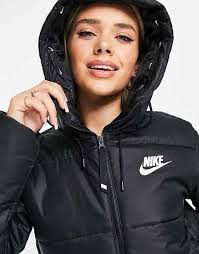 Nike Puffer Jacket Black Nike Womens Coat Nike Puffer Jacket Giacca Nike Donna  Nero Giacca Piumino