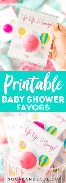 Showered from above free baby shower printables: Baby Shower Favors Hot Air Balloon Printable Sugar And Soul