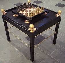 This set does not include the board. Chess Set Table Finewoodworking